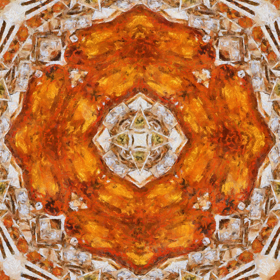 Topaz and Peridot Kaleidoscope Digital Art by Charmaine Zoe