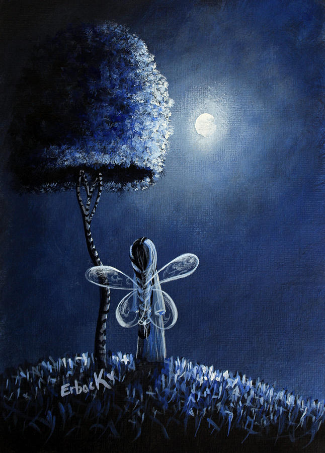 Topaz Fairy Original Artwork Painting by Moonlight Art Parlour