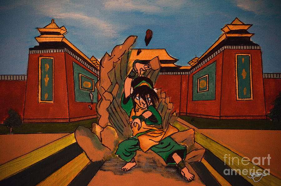 Toph Earth Kingdom' Poster, picture, metal print, paint by Avatar