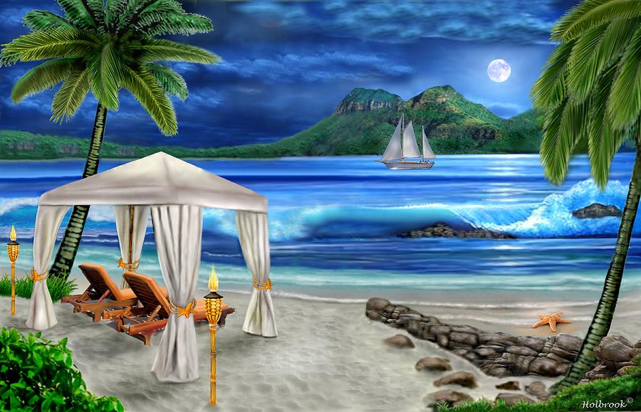 Tropical Paradise Digital Art by Glenn Holbrook
