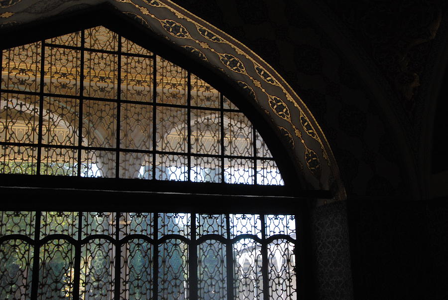 Topkapi Palace Elegant Window  Detail Photograph by Jacqueline M Lewis