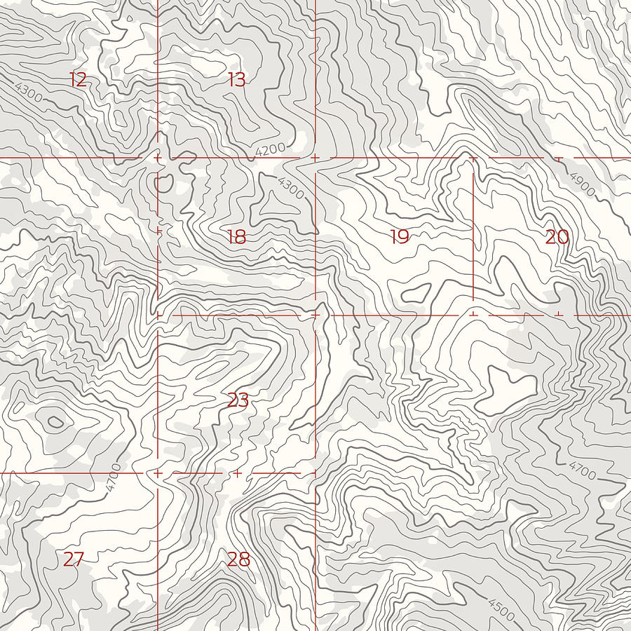 Topographic Boundary Map Drawing by Filo