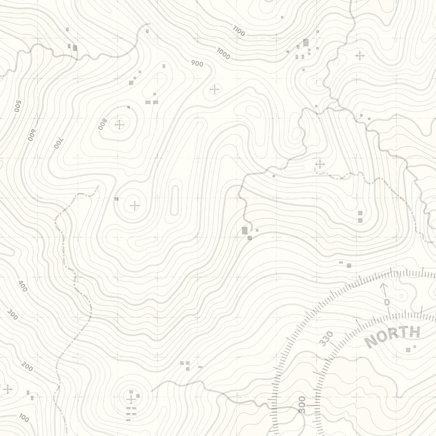 Topographic Terrain Drawing by Filo