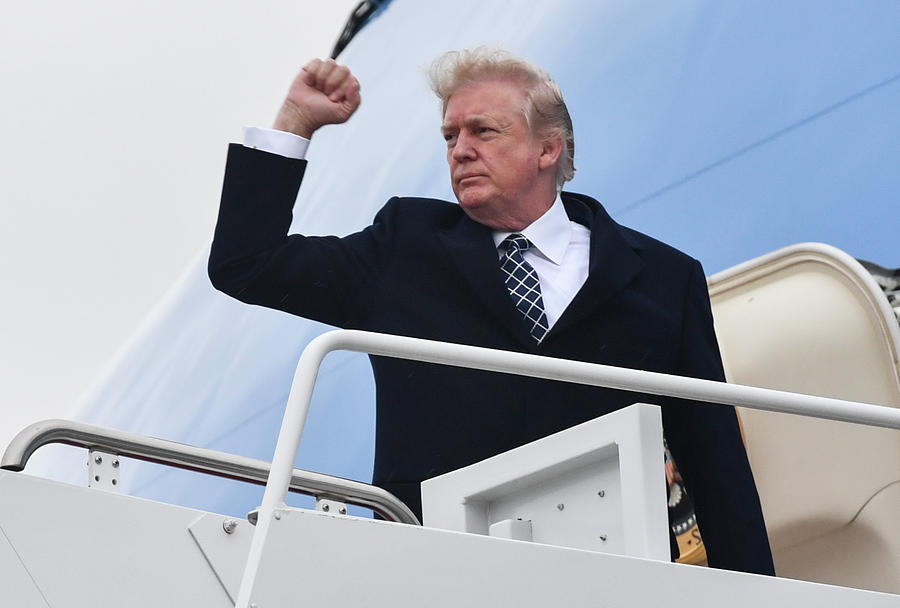 Topshot-us-politics-trump Photograph by Nicholas Kamm Topshot-us-politics-trump Photograph by Nicholas Kamm