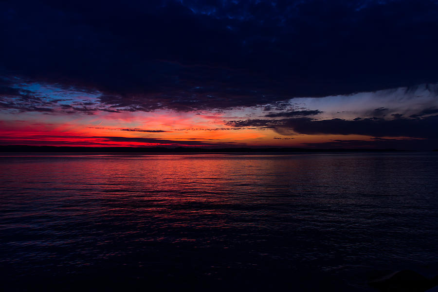 Torch Lake Michigan sunset 3 Photograph by Chris McCown