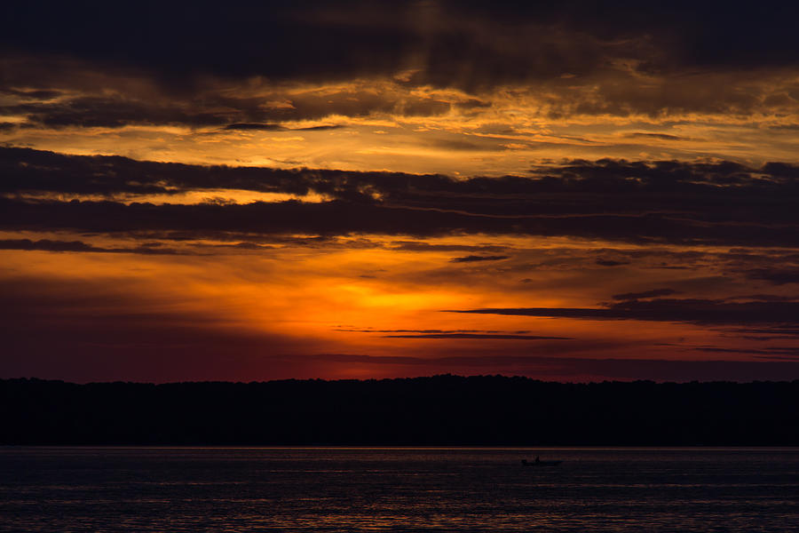 Torch Lake Michigan sunset Photograph by Chris McCown - Fine Art America