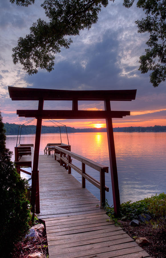 Torii Gate on the Lake Photograph by Cindy Archbell