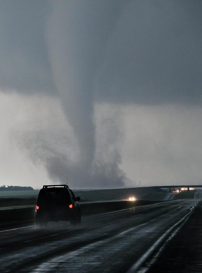 Tornado Approaching Road Photograph by Jim Reed Photography/science ...