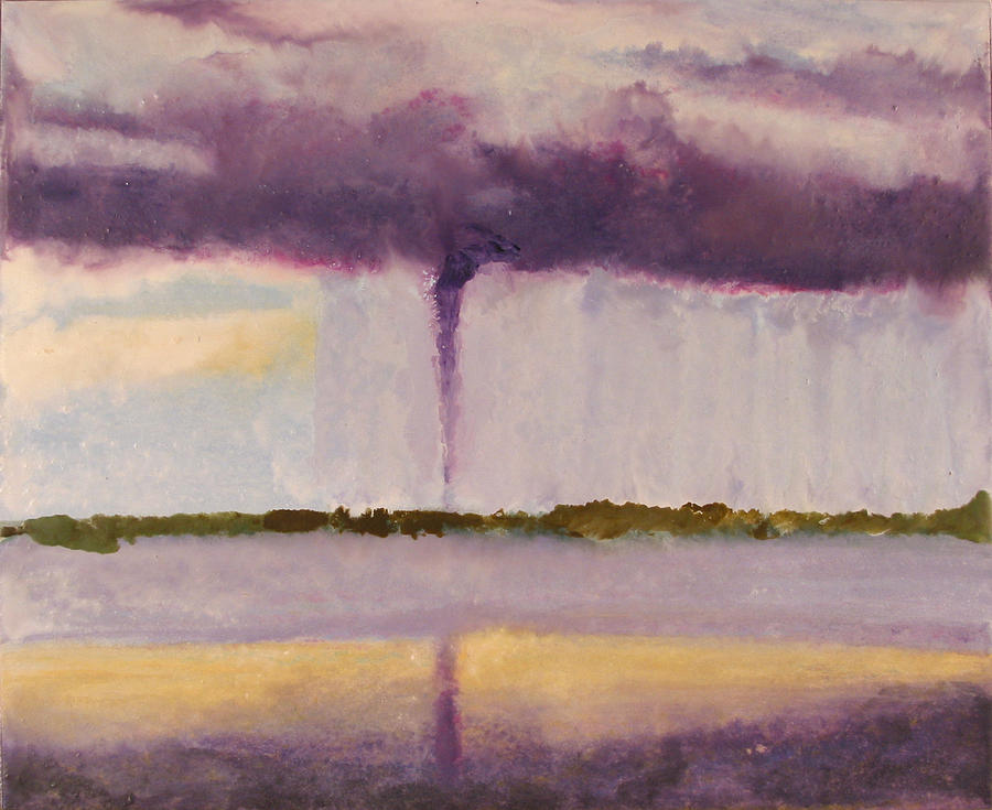 Tornado - Big Pine Key FL - April 14 2005 Painting by Marilyn Fenn