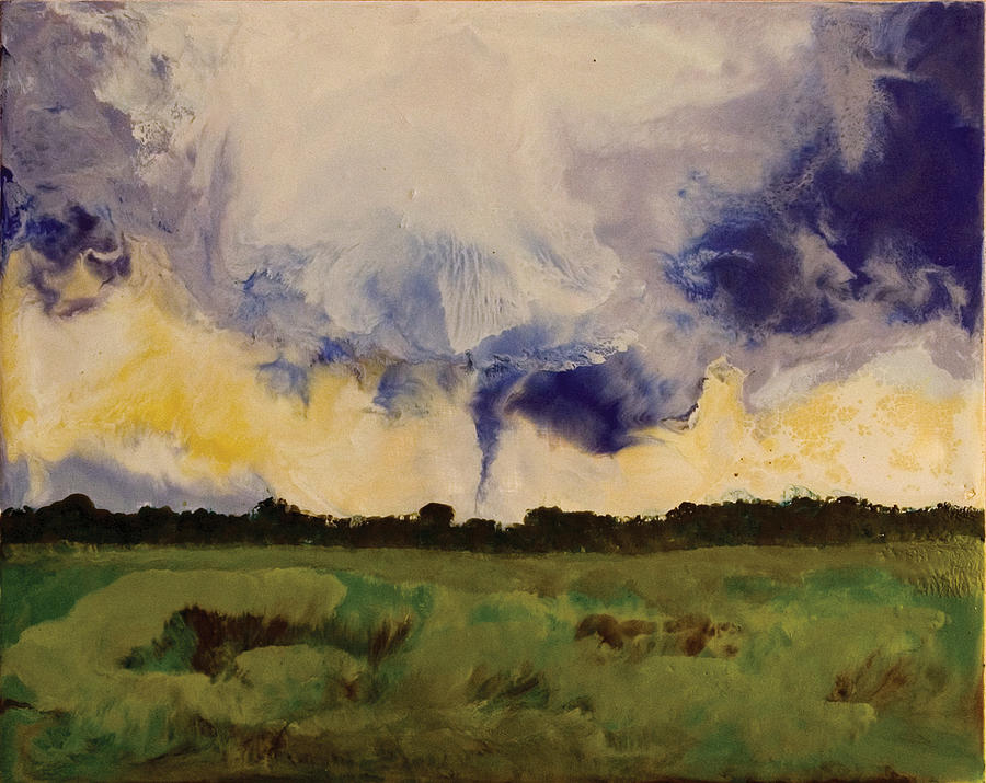 Tornado - Clay AZ Painting by Marilyn Fenn