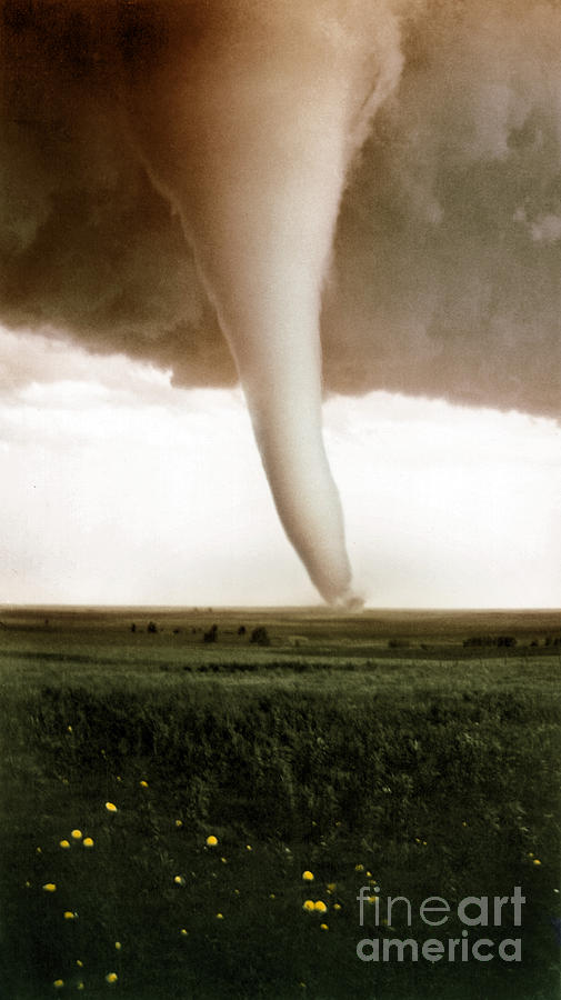 Photo 1929 Hardtner Kansas "Tornado" 