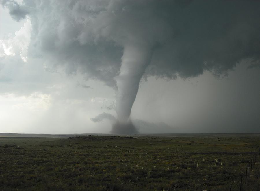 Tornado in the High Plains Photograph by Ed Sweeney