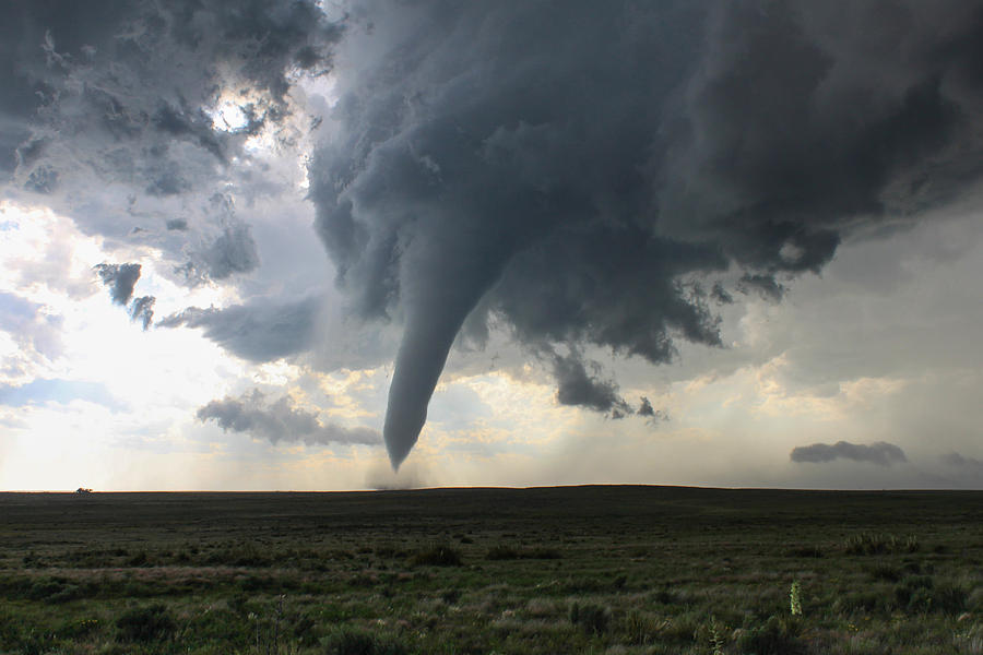 Tornado Rips Through the Ranchland Photograph by Tony Hake