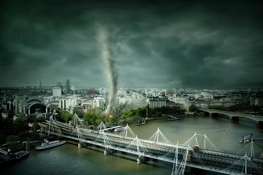 Tornado Rolling Through London, United Photograph by Chris Clor