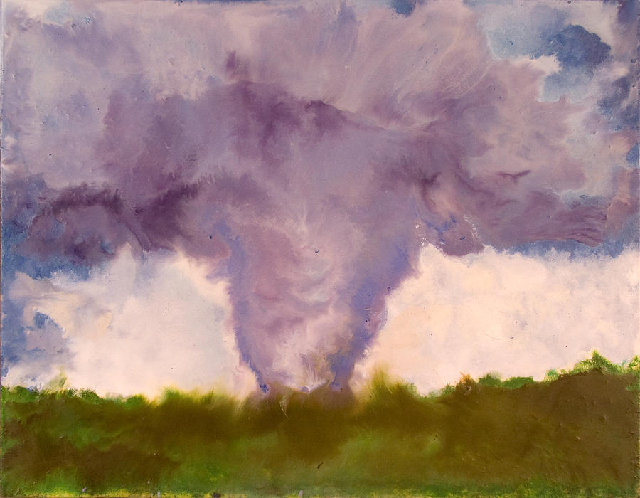 Tornado - Stoughton WI - August 18 2006 Painting by Marilyn Fenn