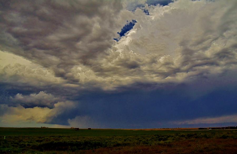 Nature Photograph - Tornado Warned Denver Supercell by Ed Sweeney