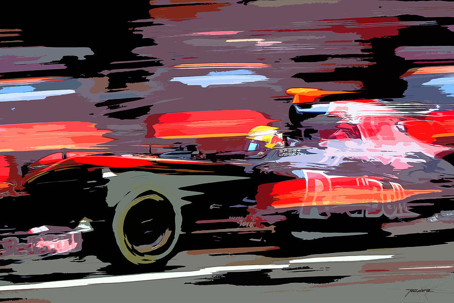 Toro Rosso Pit Painting by Tano V-Dodici ArtAutomobile
