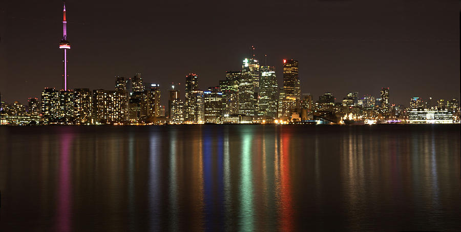 Toronto at night Photograph by Nick Mares
