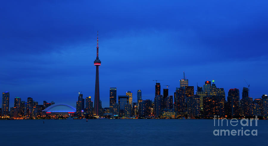 Skyscraper Photograph - Toronto Blues... by Nina Stavlund