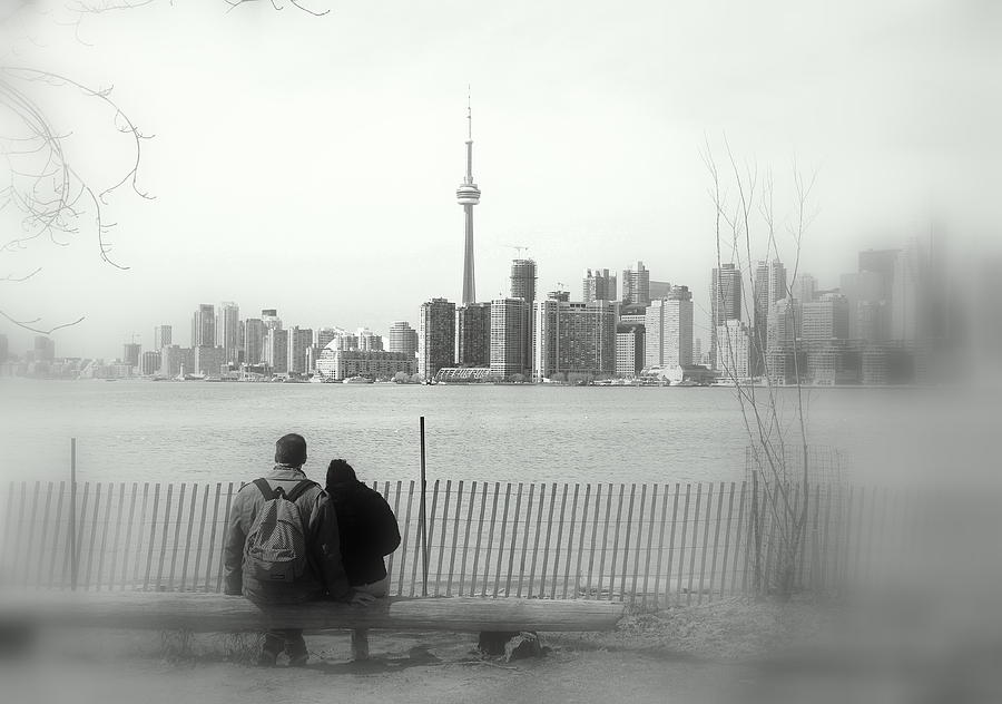 Toronto Blurry Romance Photograph by Valentino Visentini