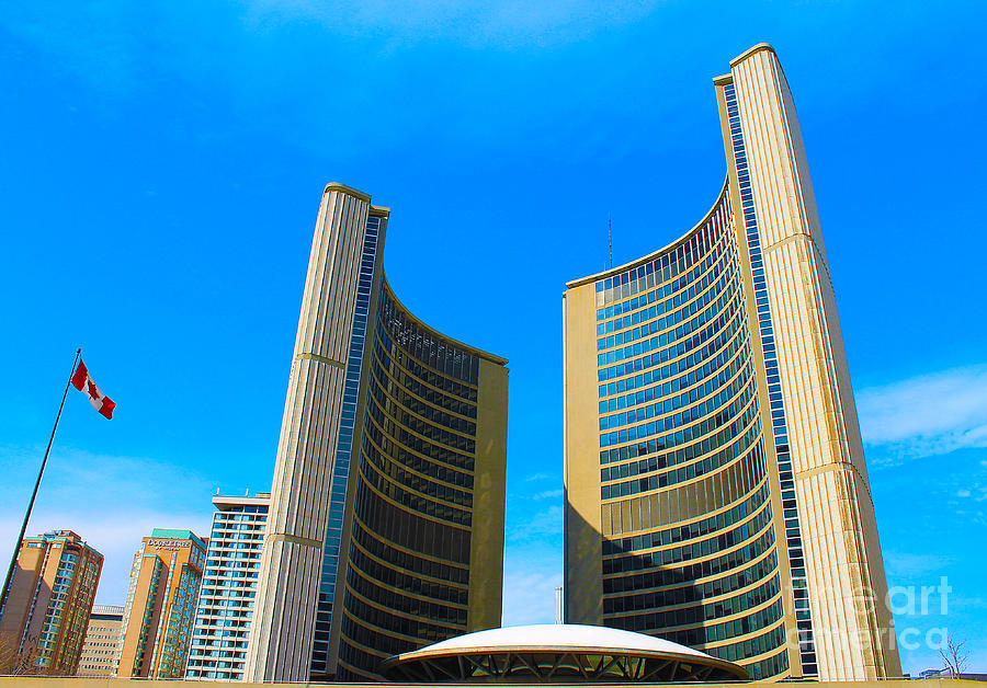 Toronto City Hall in Spring Photograph by Nina Silver