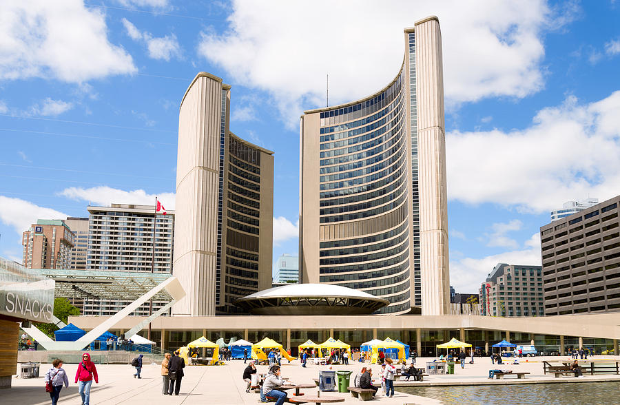 Toronto City Hall, Nathan Phillips Photograph by Panoramic Images ...