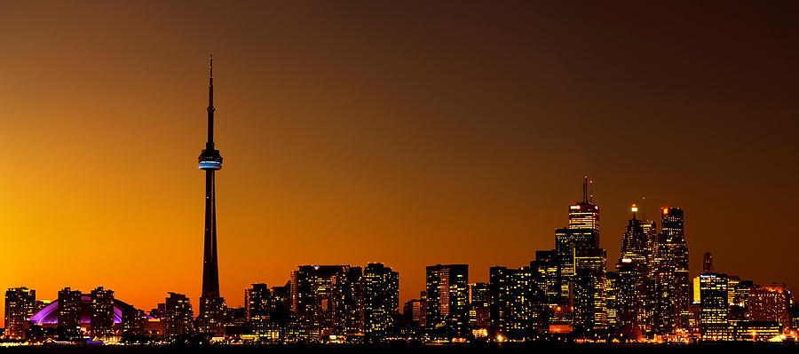 Toronto cityscape Photograph by Marek Poplawski