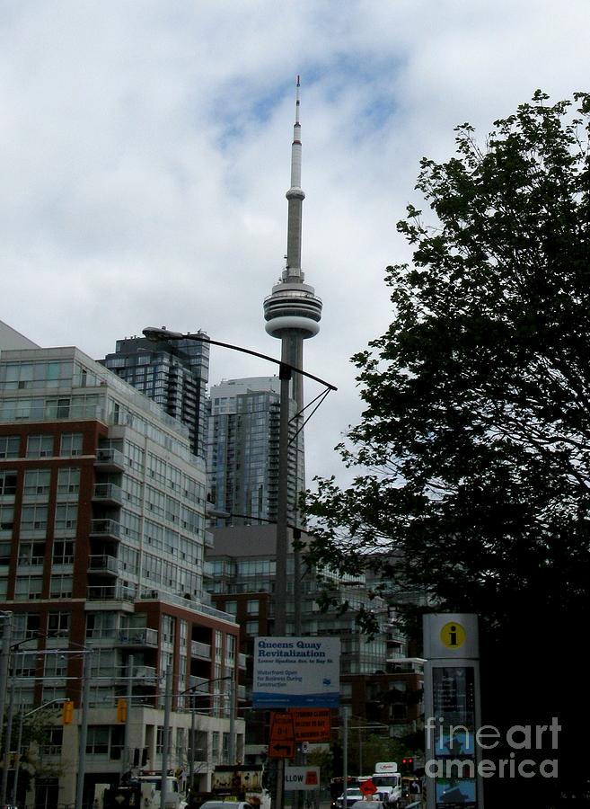 Skyscraper Photograph - Toronto CN Tower July 2014 by Ausra Huntington nee Paulauskaite