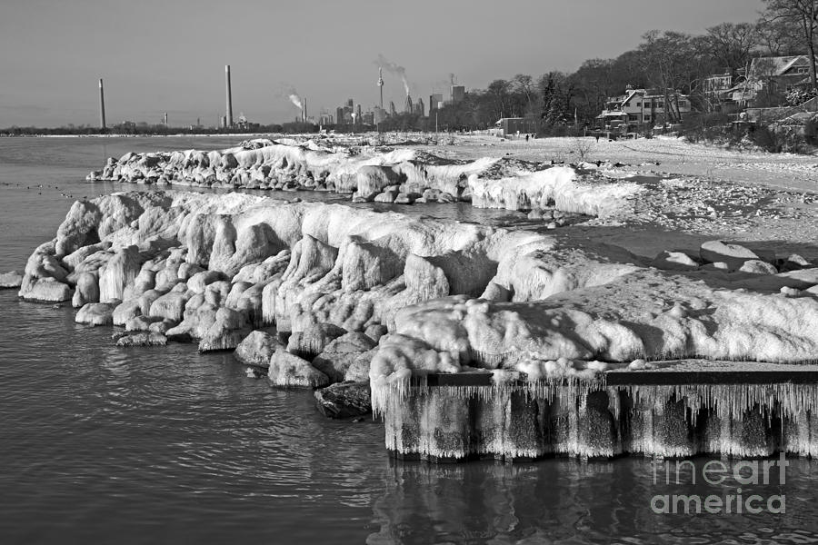 Toronto Beach Freeze Photograph by Charline Xia