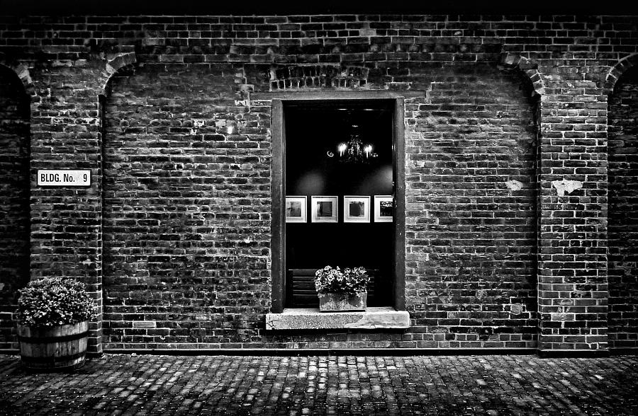 Architecture Photograph - Toronto Distillery District Art Gallery Window by Brian Carson