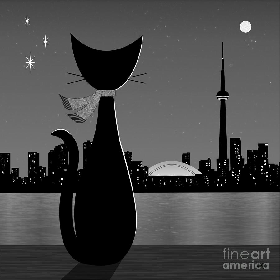 Toronto Digital Art by Donna Mibus