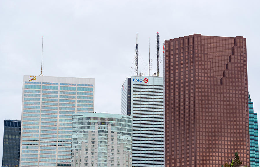 Toronto downtown skyscrapers Photograph by Marek Poplawski