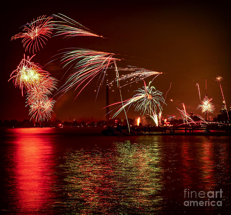 Toronto fireworks 2 Photograph by Elena Elisseeva