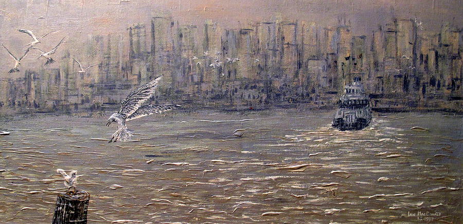 Toronto Harbor Morning Painting by Ian  MacDonald
