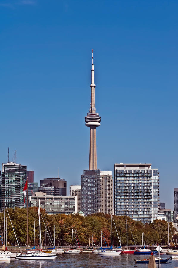 Toronto high rise cityscape panorama CN Tower luxury condominium Photograph by Marek Poplawski