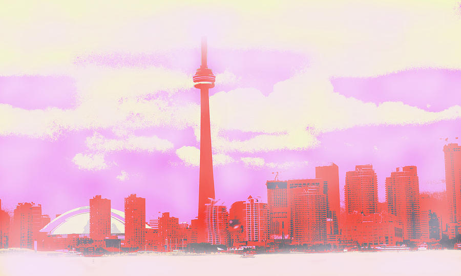 Toronto In The Clouds Digital Art by Ian  MacDonald