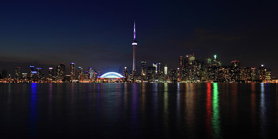 Toronto Night Skyline Photograph by Francislm Photography