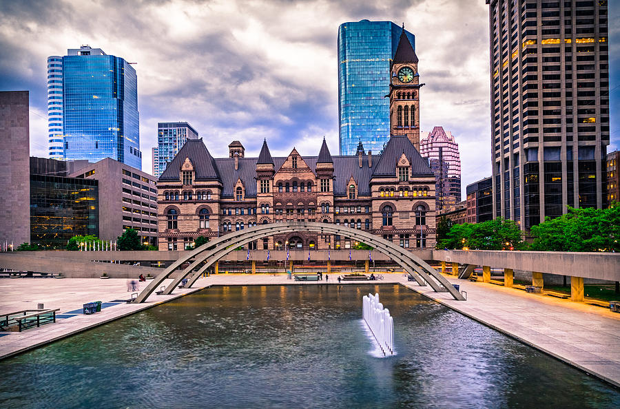 Toronto Old City Hall and Nathan Phillips Square Photograph by Levin Rodriguez