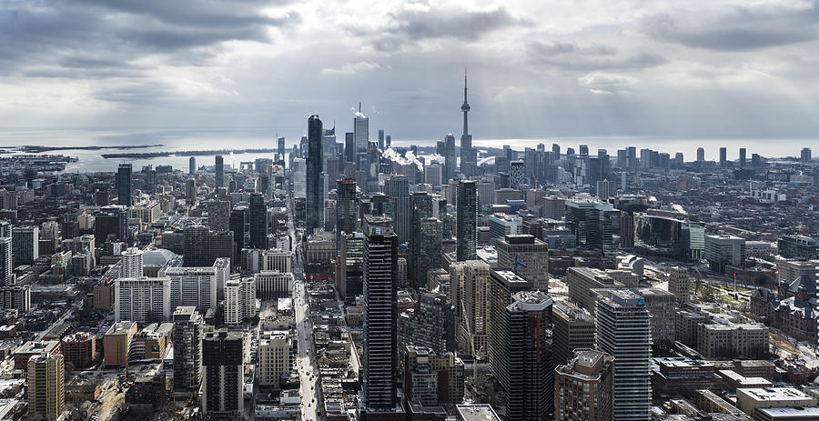 Toronto Panoramic Photograph by Naeem Jaffer