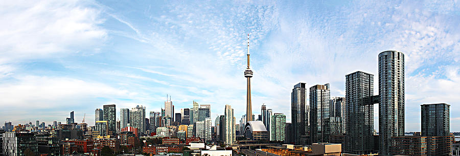 Skyscraper Photograph - Toronto skyline by Alex Pyro
