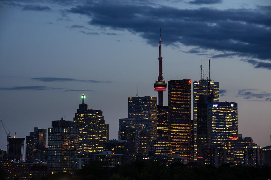 Toronto Skyline at Dusk Photograph by Georgia Mizuleva