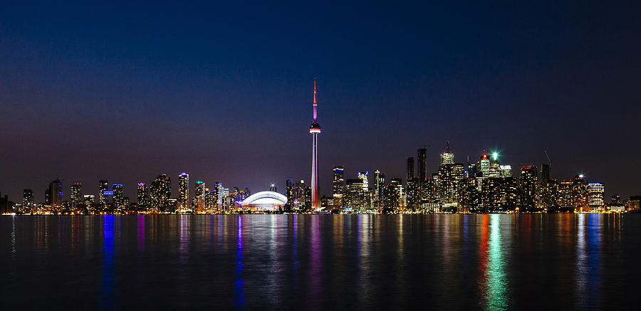 Toronto Skyline at Night #2 Photograph by Laura Tucker