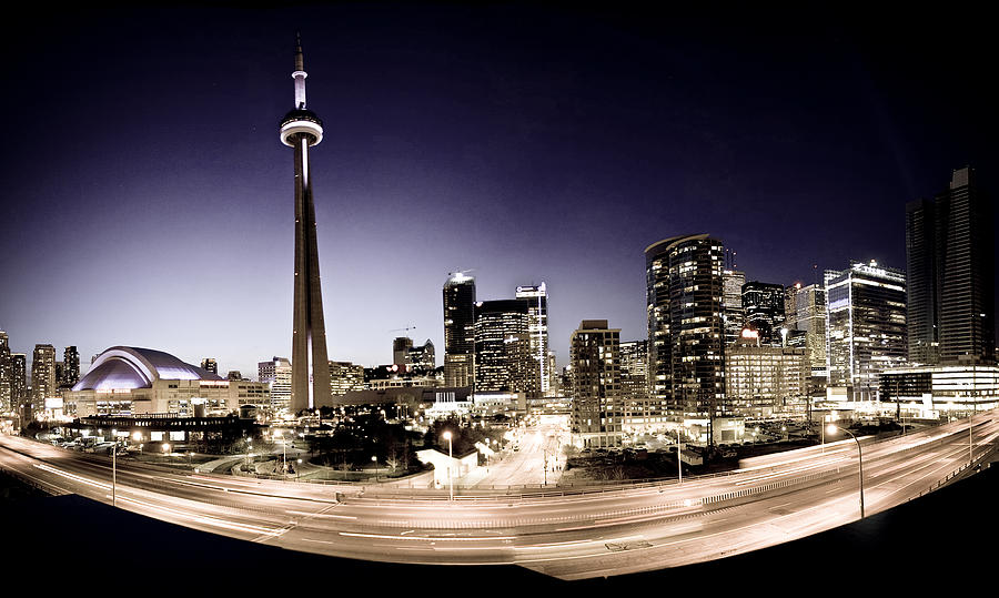 Toronto Skyline at Night Photograph by Levin Rodriguez