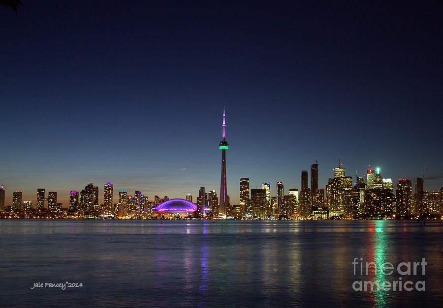 Toronto Skyline Colours Photograph by Jale Fancey