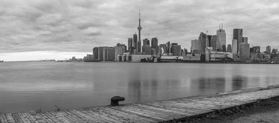 Toronto Skyline in Black and White Photograph by John McGraw