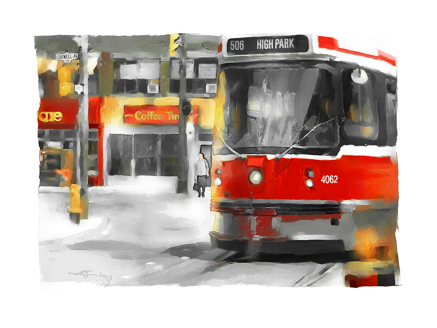 Toronto Streets 1 Painting by Bob Salo