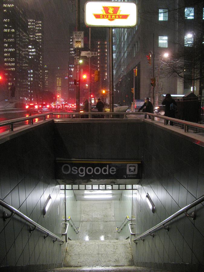 Toronto Subway At Night Photograph by Alfred Ng