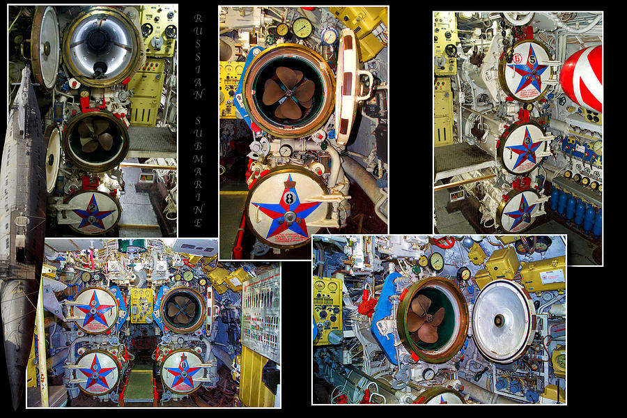 Torpedo Tubes Collage Russian Submarine Photograph by Thomas Woolworth
