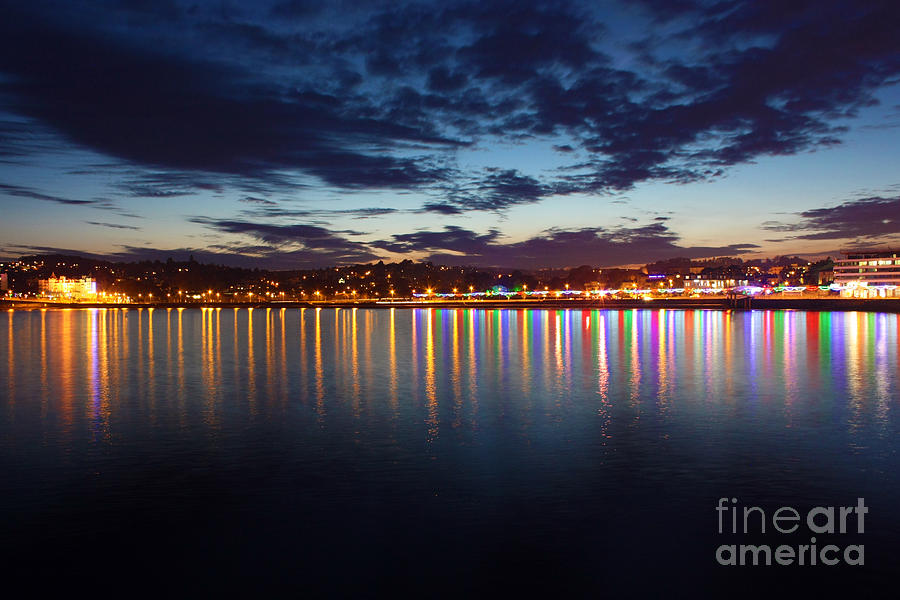 Sunset Photograph - Torquay at Night by Terri Waters
