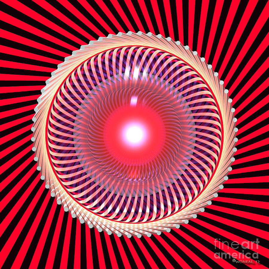 Ball Digital Art - Torque Sphere 7 by Walter Neal